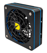 DURST Cool 120 cooling fan, angled view showing housing and blue trim