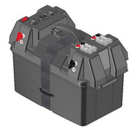 20 Amp Portable Dual Battery Box Power station Kit with integrated DC/DC Charger