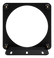 DURST Cool 140 vertical fan mount, front view without fan
