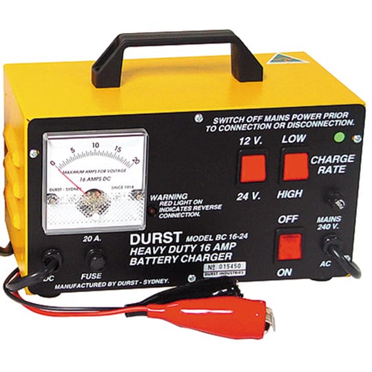 Battery Charger (Carry) BC-1624 — Australian Made by Durst Industries