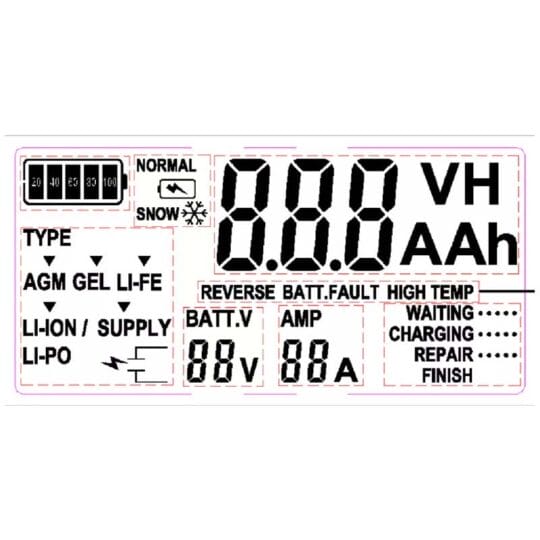 Battery Charger 12V 8A - Intelligent Automatic Charging For Multi Chemistry - Image 2