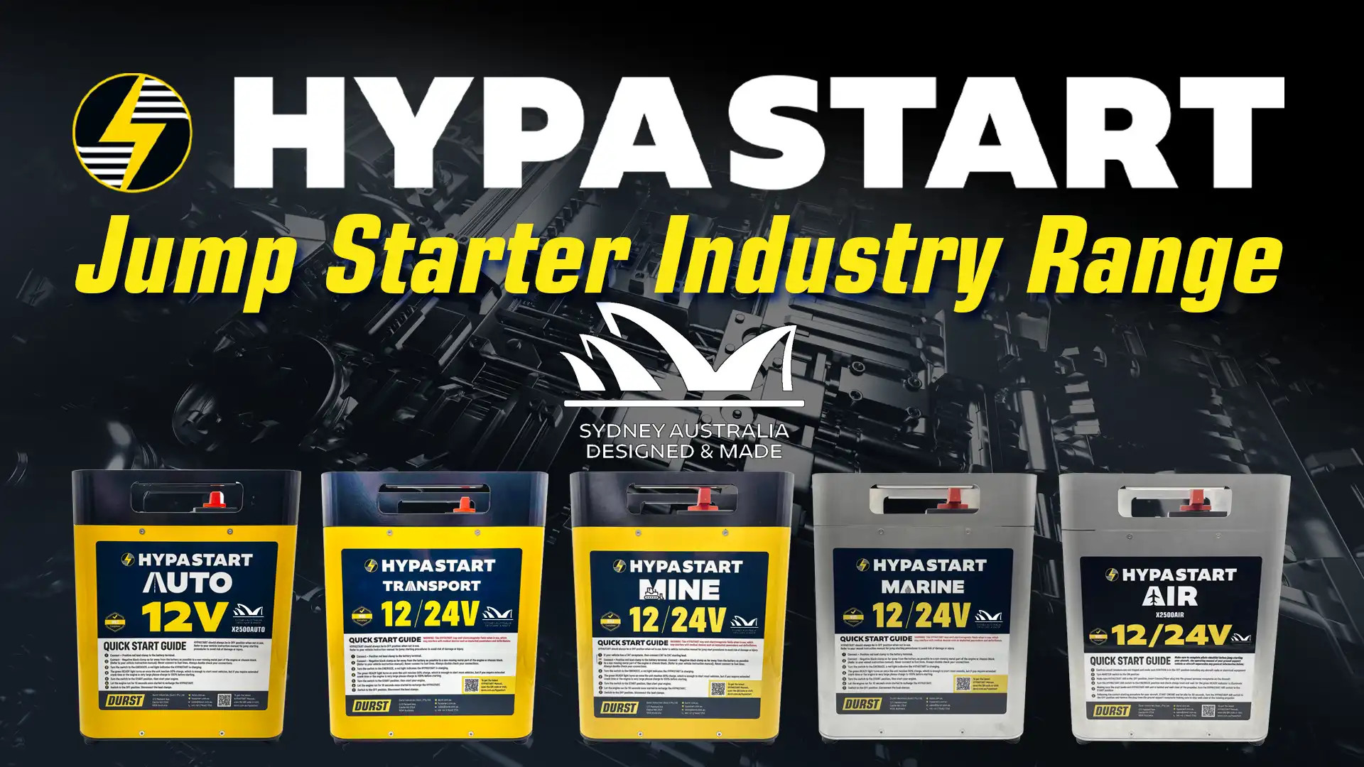 Hypastsart Range of Jump Starters for fleets and automotive