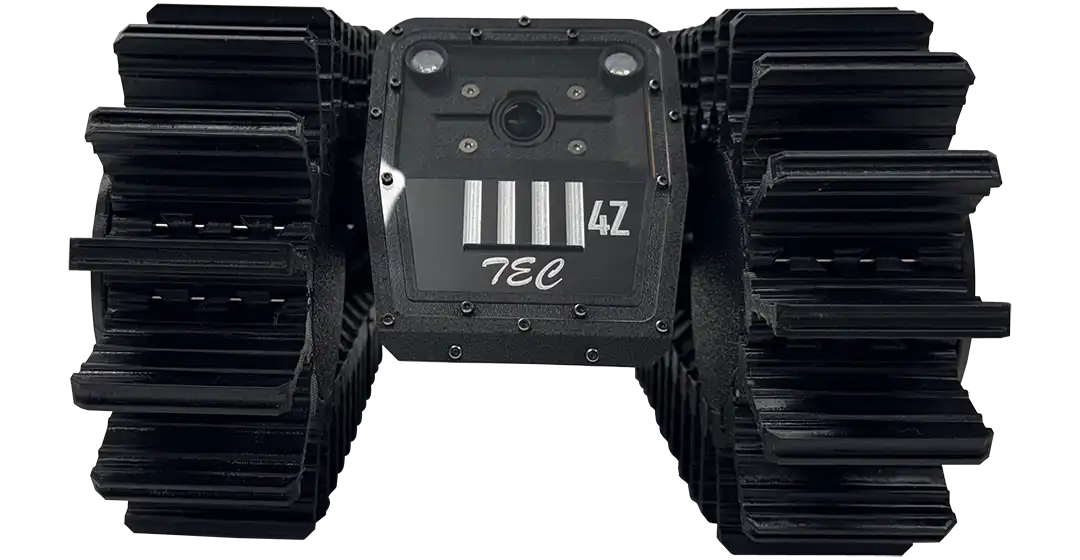 Rapid Response Rover UGV with All-Terrain Rugged Tracks Aggressive tread for loose gravel